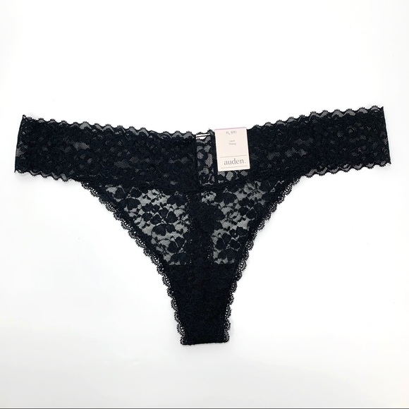 Auden Set of 3 NWT Variety Panties Hipster Lace Thong Striped Bikini - Picture 4 of 10